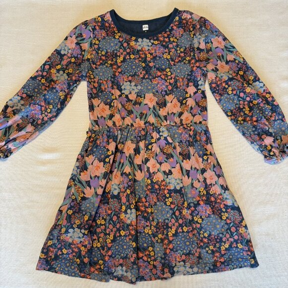 Girls Tea Collection Liberty Fabric Floral Dress - Size 6 - Picture 1 of 2